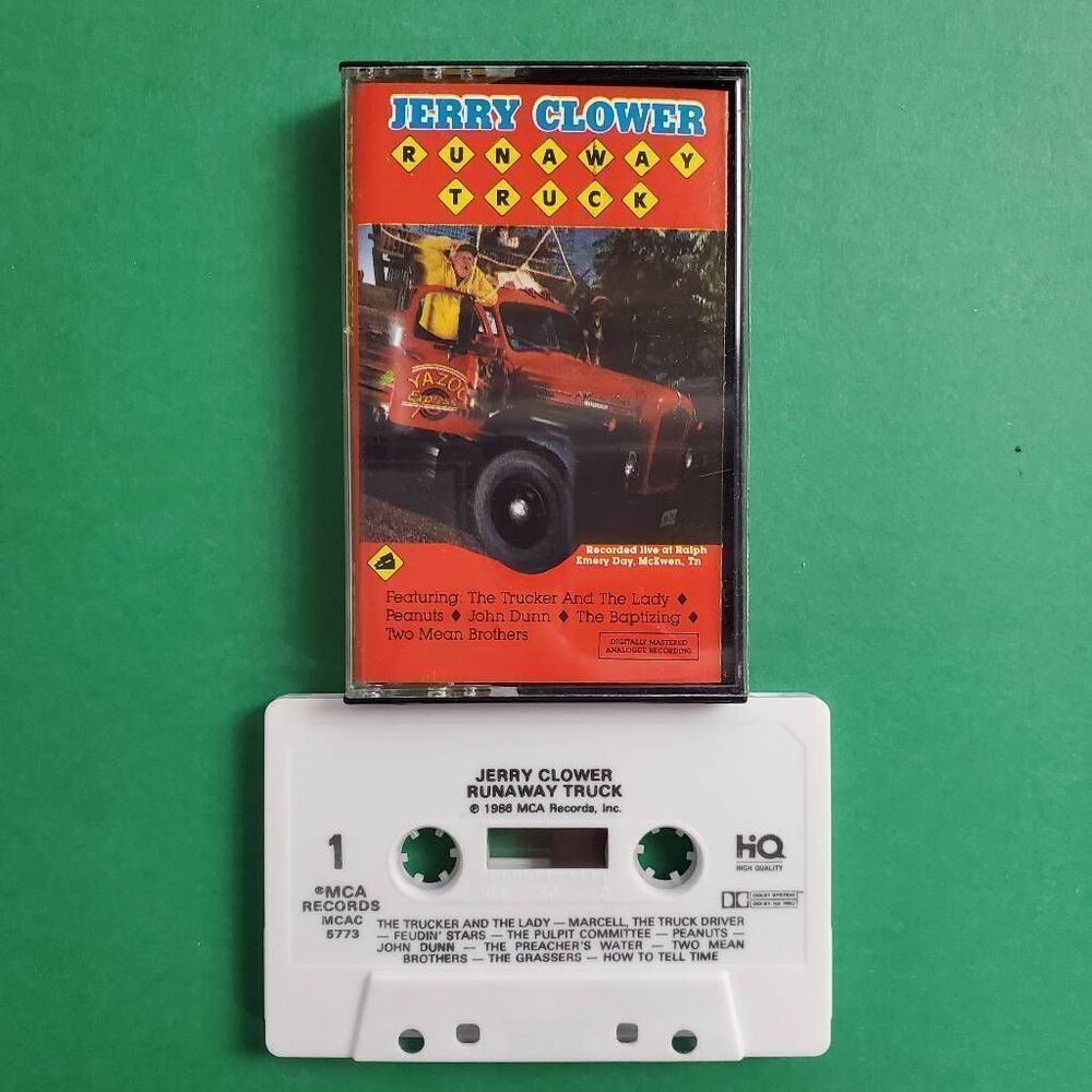 Jerry Clower Runaway Truck Cassette 1988 MCA